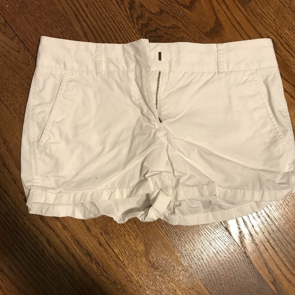 White Jcrew chino shorts size 0